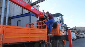 Корейский кран-манипулятор Taurus 086A на базе КамАЗ 43118
