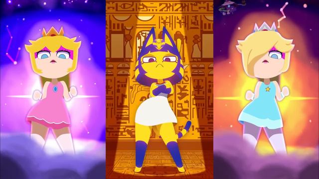 Ankha Vs Peach Vs Rosalina Dance Battle