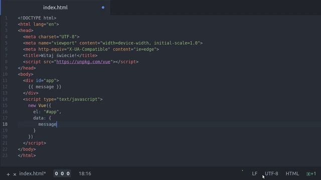 Vue.js 2.x - Szybki start смотреть онлайн