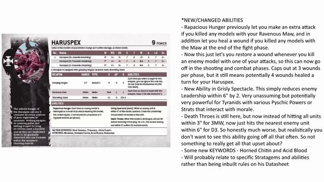 Tyranid Leaks! Big Haruspex Datasheet Buffs! │ Warhammer 40k 9th Edition Rules Preview смотреть онлайн