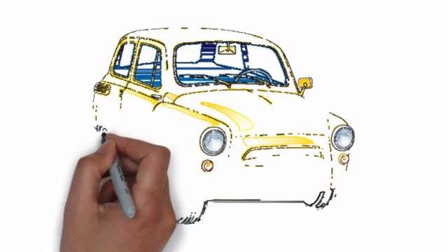 Как нарисовать машину карандашом. Рисуем горбатый запорожец смотреть онлайн