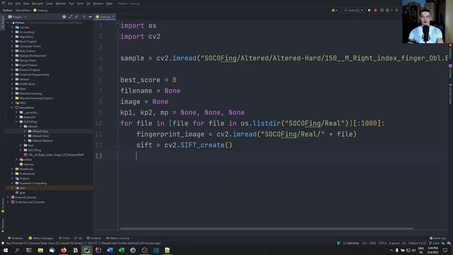 Fingerprint Matching in Python смотреть онлайн