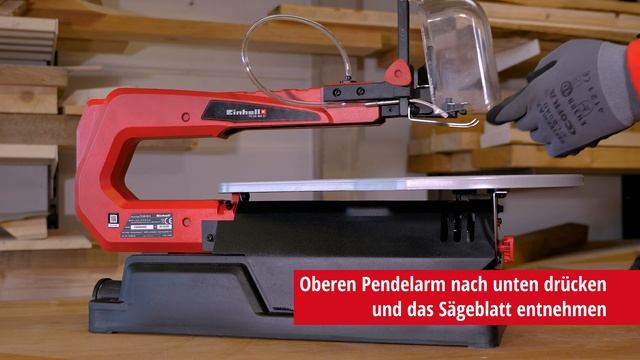 Sägeblattwechsel Einhell Dekupiersäge TC-SS 405 E смотреть онлайн