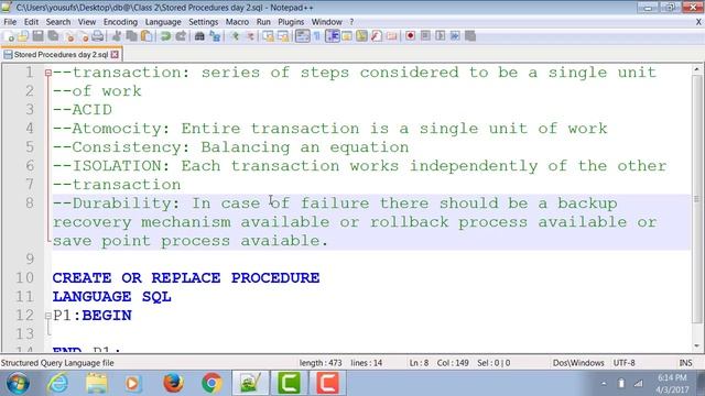 Non-Atomic stored procedure смотреть онлайн