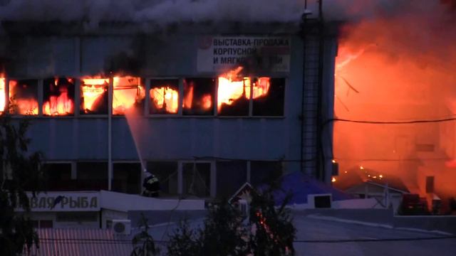 Пожар рынок Тухачевский в Ставрополе смотреть онлайн