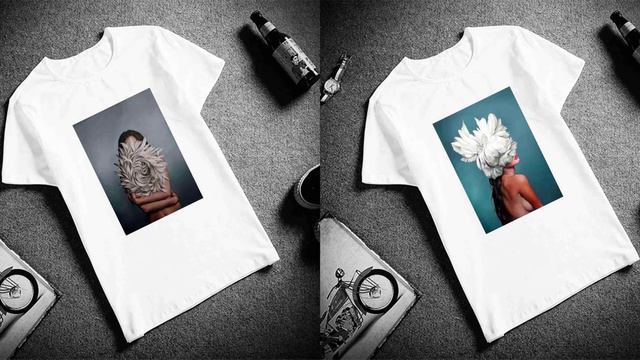 Новый хлопок Harajuku эстетики футболка пикантные цветы перо печати короткий рукав смотреть онлайн