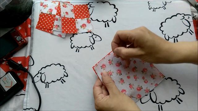 Лоскутные идеи - Лоскутный блок -Загадка пэчворк для начинающих Лоскутное шитье смотреть онлайн