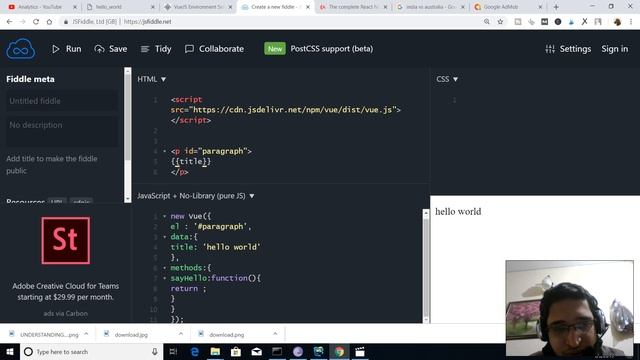 Vue.js Tutorial for Beginners (2019) Part-6 Acessing Properties of Vue Instance смотреть онлайн