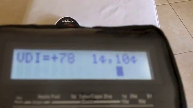 Whites MXT Pro Metal Detector Coin Test