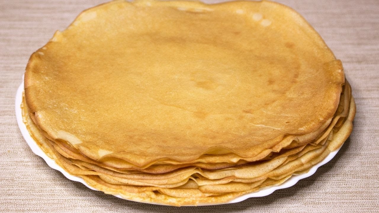 Блины на молоке - тонкие и вкусные блинчики - Tasty Crepes Recipe