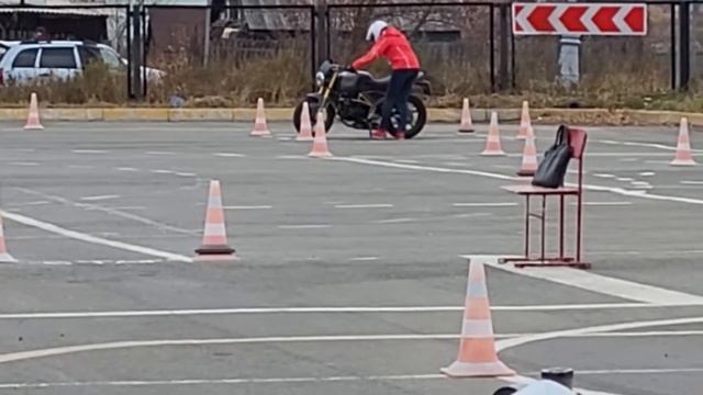 Радостный момент сдачи на мотоцикл категория А!!