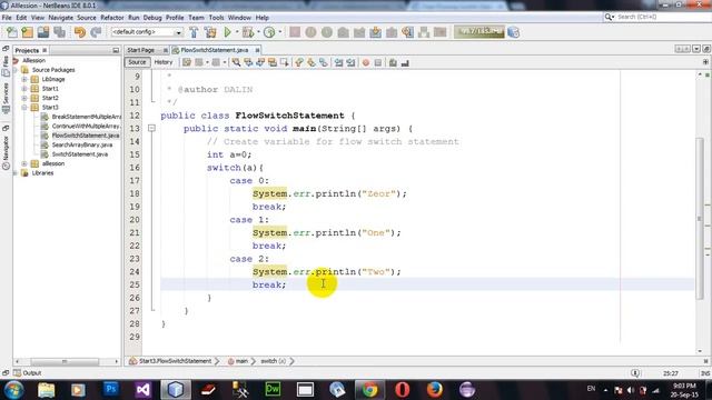Flowing Switch Statement in Java Netbeans смотреть онлайн