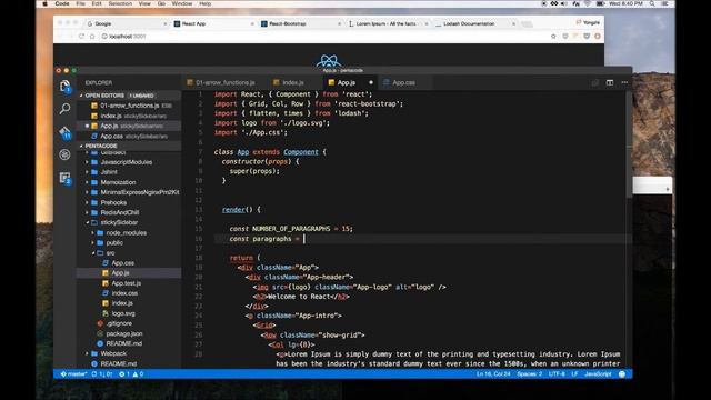 Building A Sticky Sidebar In React (2/3) смотреть онлайн