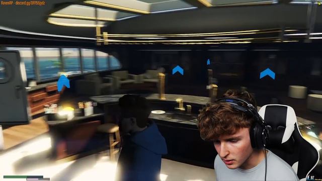 ROBBING MEGA YACHT With Little Brother In GTA 5 Roleplay..