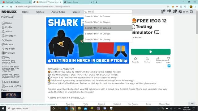 iEGG 12 MAX PRO - TEXTING SIMULATOR - ROBLOX EGG HUNT 2020 смотреть онлайн