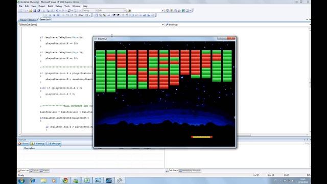 Studies in XNA. - Making an Arkanoid - Breakout Clone смотреть онлайн