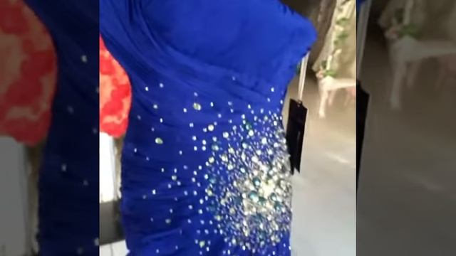 В наличии длинное синее вечернее платье для выпускного или свадьбы. Long navy evening dress in stock смотреть онлайн