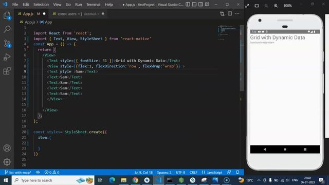 React Native tutorial in Hindi #16 How to make Grid смотреть онлайн