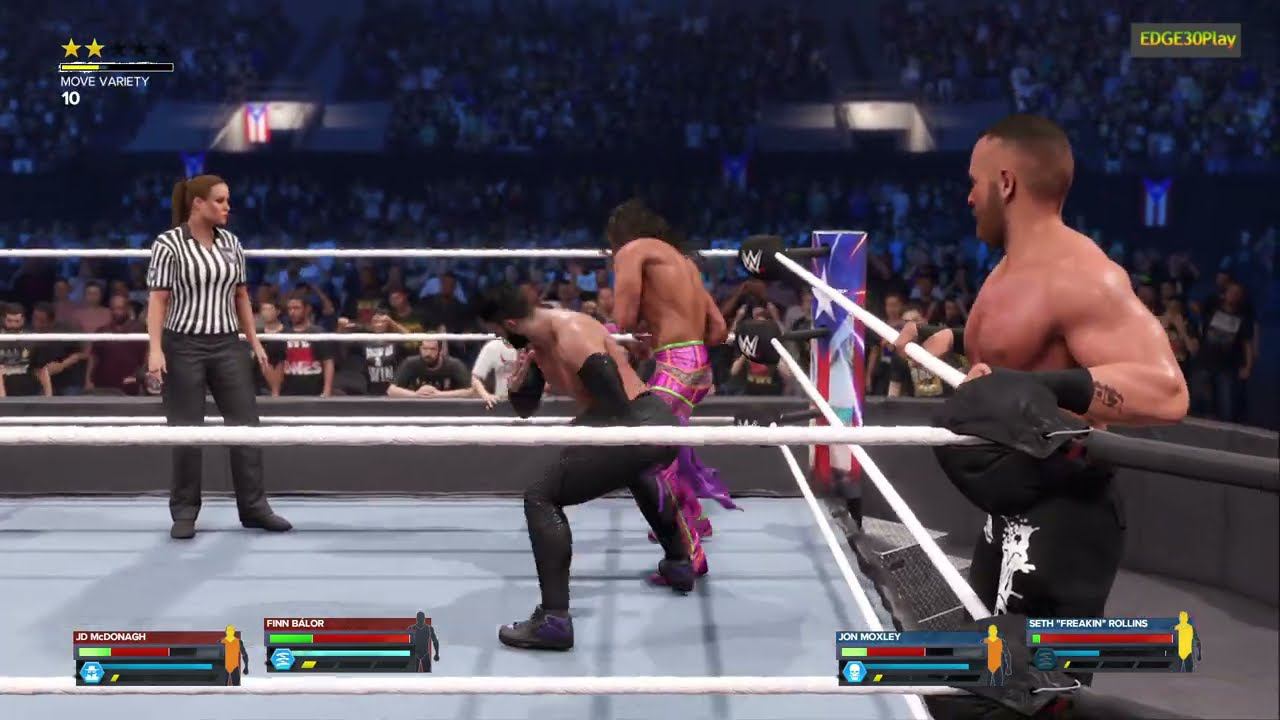 WWE2K24 The Judgment Day vs Jon Moxley & Seth Rollins смотреть онлайн