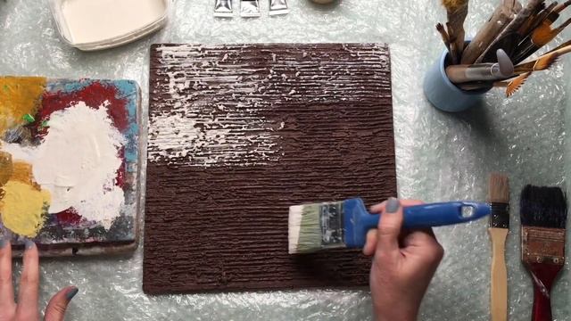 САМЫЙ ПРОСТОЙ СПОСОБ СДЕЛАТЬ КАРТИНУ ИЗ ДЕКОРАТИВНОЙ ШТУКАТУРКИ СВОИМИ РУКАМИ / DIY TEXTURE ART смотреть онлайн