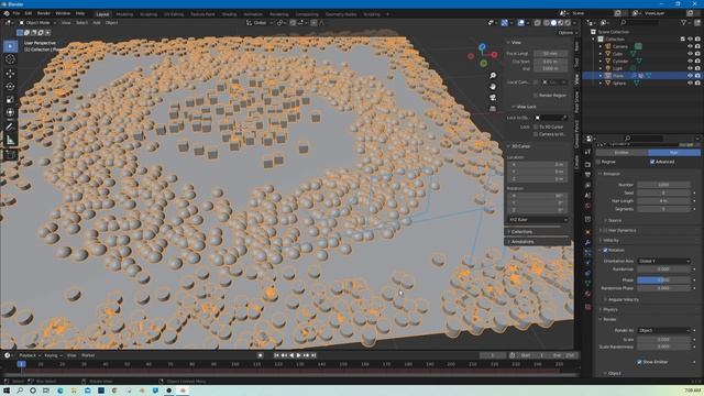 Vertex Group and Particle System in Blender | Random Object Placement | Weight Paint смотреть онлайн