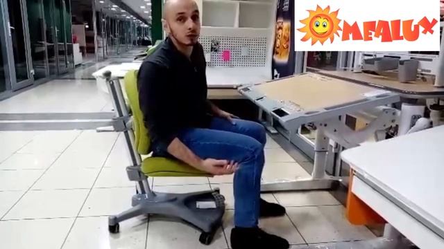 Кресло Mealux Neapol Y-136 как правильно сидеть за растущим креслом и столом Mealux ErgoWood смотреть онлайн