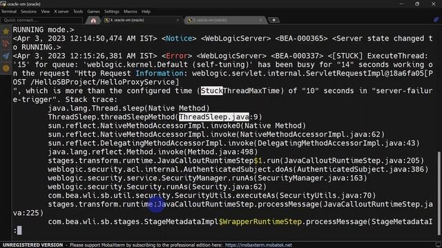 Weblogic Server in Warning Part 2 | Analyze Logs | Troubleshoot Stuck Thread #server #warning смотреть онлайн