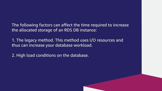 Why is an Amazon RDS DB instance stuck in the modifying state after increasing allocated storage? смотреть онлайн