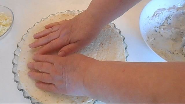 Пирог из лаваша с сыром и ветчиной. смотреть онлайн