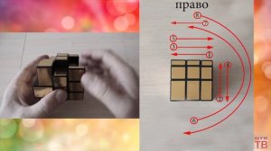 Как собрать зеркальный кубик рубика.