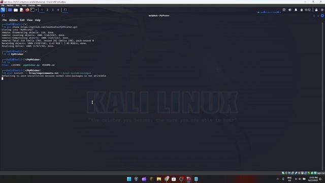 How to install PyPhisher on kali linux смотреть онлайн