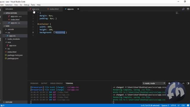 #5 sass operators color Operators part 5 sass{scss} смотреть онлайн