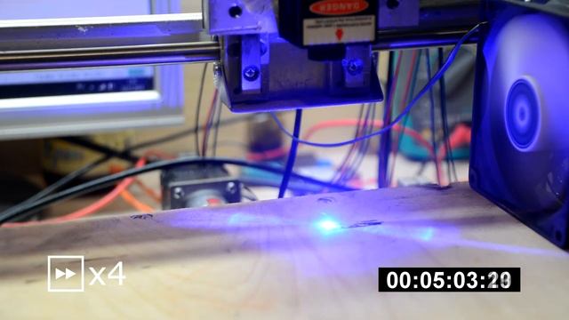 Прошивка GRBL 1.1f и работа лазера на CNC 3018 / CNC 2418 / CNC 1610 смотреть онлайн