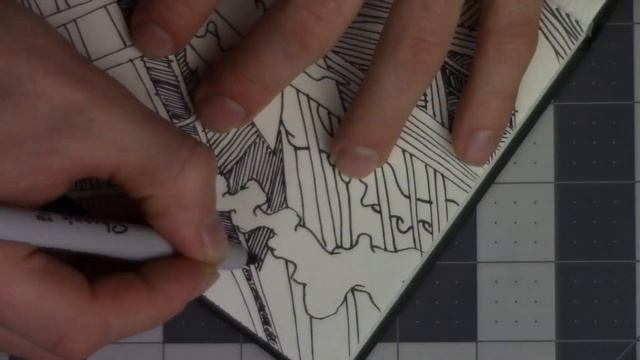 Sharpie Marker Doodle In Daler Rowney Sketchbook смотреть онлайн
