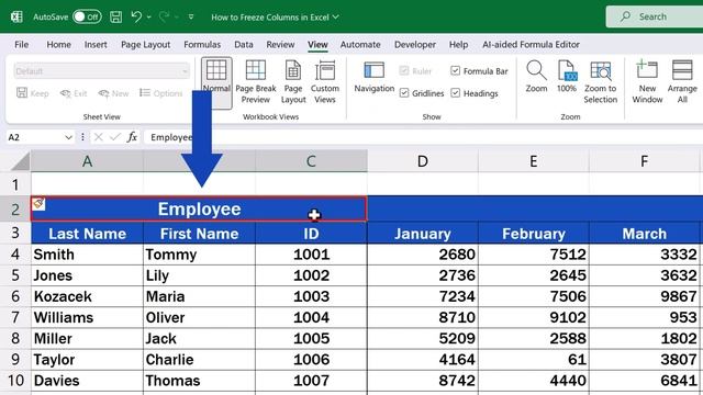 How to Freeze Columns in Excel (A Single or Multiple Columns) смотреть онлайн
