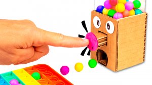 Как сделать Автомат для Поп ит Челленджа из картона