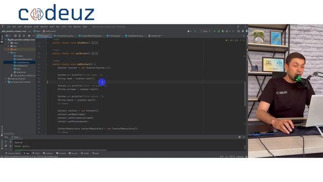 #9 Java JDBC ContactManager project - Service смотреть онлайн