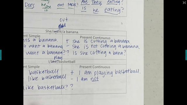 10A Present Continuous Vs Present Simple