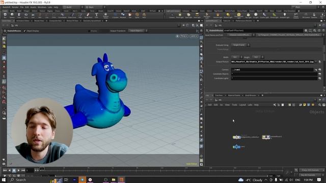 Integration of Stable Diffusion in Houdini // Интеграция Stable Diffusion в Houdini RUS смотреть онлайн