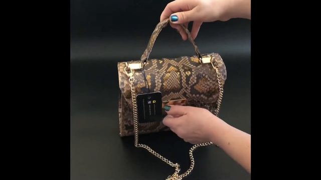 Женская Сумка из натуральной кожи Питона 01ZM017 смотреть онлайн