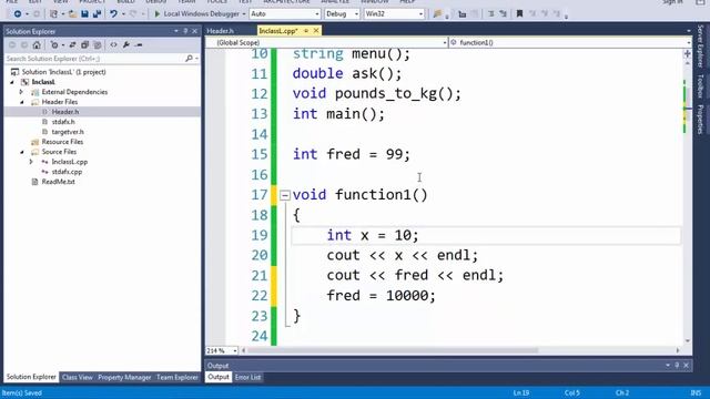 CIT1173 c++ april 11 2016: prototypes, functions, pass by reference vs by value, global vs local смотреть онлайн