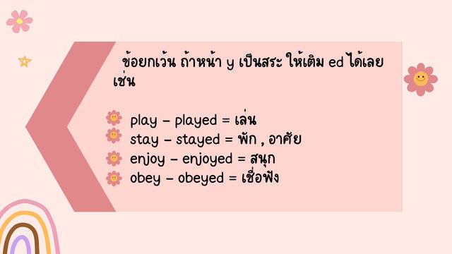 หลักการเติม ed ท้ายคำกริยา Past Simple смотреть онлайн