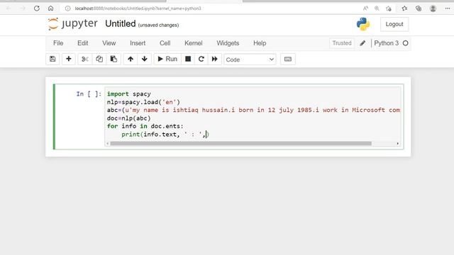 NER with spacy in python смотреть онлайн