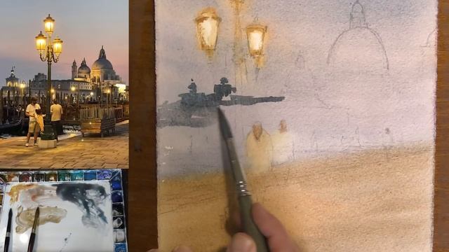 How to Paint Light in Watercolor (A step-by-step tutorial) смотреть онлайн