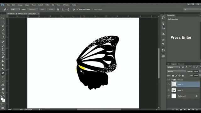 How to Design Butterfly? #Photoshop Tutorial, #Vector Designing смотреть онлайн