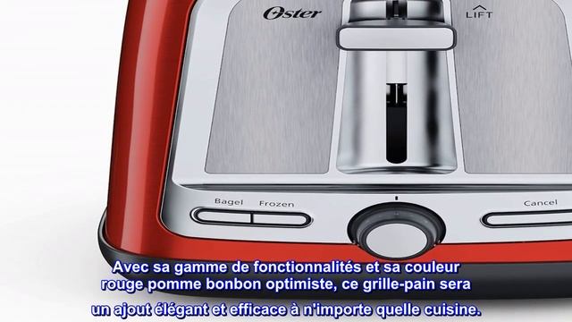 Bon produit - Grille-pain Oster à 2 tranches avec technologie de toast avancée, Candy Apple Red смотреть онлайн