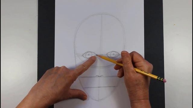 How to Draw a Face with Proper Facial Proportions Step-By-Step for Beginners Timelapse смотреть онлайн