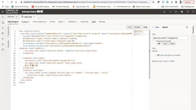 Track modified rows in Oracle Visual Builder смотреть онлайн