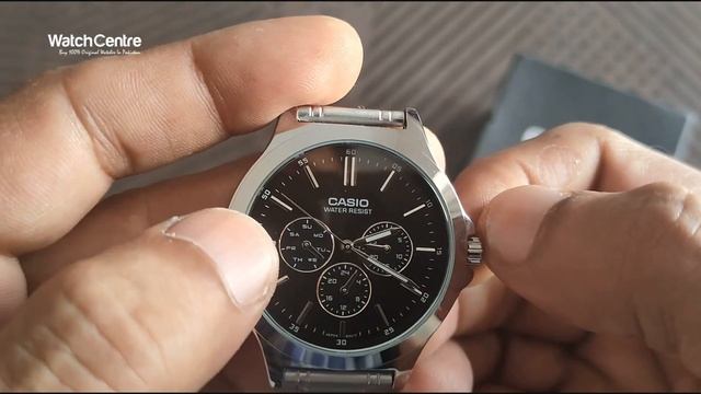 Casio MTP V300D 1A Silver Chain & Black Multi-Hand Dial Men's Quartz Watch Review смотреть онлайн