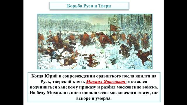 Борьба за Великое княжество Владимирское. История России 6 класс смотреть онлайн